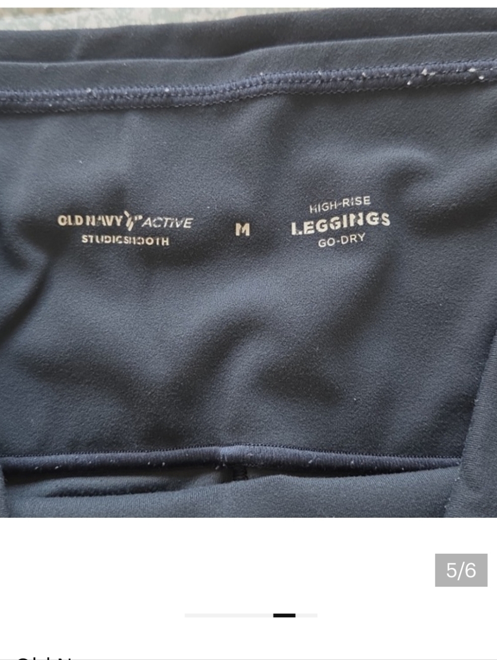 4-Pack Old Navy Studio Smooth 7/8 Leggings- Black, Navy, Brown, Olive - Picture 5 of 16